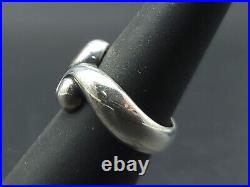 James Avery Thick Double Scroll Swirl Ring 925 Sterling Silver Size 6.25 Used