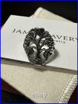 James Avery Tree of Life 60th Anniversary Ring Sterling Silver 925 Size 4.5