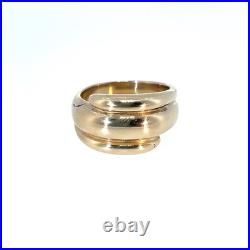 James Avery Triple Wrap Dome Ring 14kt Yellow Gold Retired