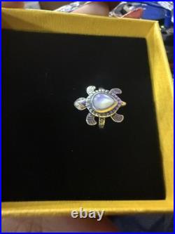 James Avery Turtle Ring Size 8 Sterling Silver