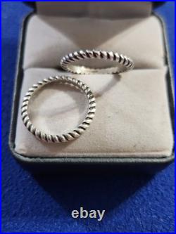 James Avery Twist Artisan Ring Size 6.5 (2) Rings
