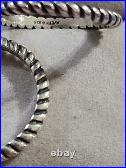 James Avery Twist Artisan Ring Size 6.5 (2) Rings