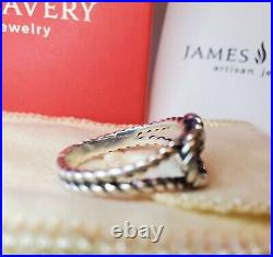 James Avery Twisted Wire Heart Ring 1979