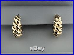 James Avery VERY RARE RETIRED SHRIMP ring & earrings 14K gold set