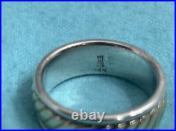 James Avery Wedding Band Ring Retired 14k Gold & Sterling Silver RARE