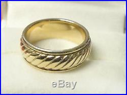 James Avery Wedding Ring Band 14K Yellow Gold Size 8 Retired