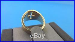 James Avery Wide Crosslet Ring 14k Yellow Gold Sz 5