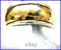 James Avery Wide Hammered Band Ring in JA Gift Box 22.14 Grams 14kt/. 925