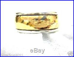 James Avery Wide Hammered Band Ring in JA Gift Box 22.14 Grams 14kt/. 925