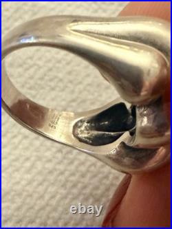 James Avery Women's Sterling Silver Sisterhood Ring Size 10 Large