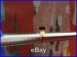 James Avery Womens Size 5 Bella Emerald Cut Garnet Gold Ring Retired