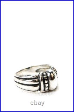 James Avery Womens Sterling Silver Beaded Dome Ring Size 5.5 5g James Avery Womens Sterling Silver Beaded Dome Ring Size 5.5 5g