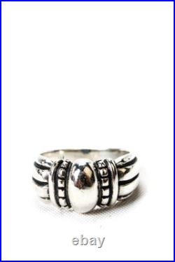 James Avery Womens Sterling Silver Beaded Dome Ring Size 5.5 5g James Avery Womens Sterling Silver Beaded Dome Ring Size 5.5 5g