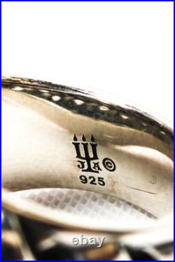 James Avery Womens Sterling Silver Domed Basket Weave Ring Size 6 12.9g James Avery Womens Sterling Silver Domed Basket Weave Ring Size 6 12.9g