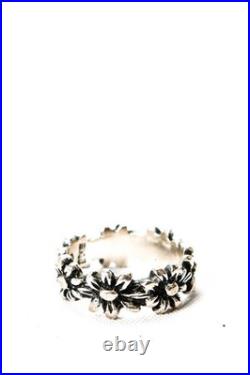 James Avery Womens Sterling Silver Floral Margarita Ring Size 3 2.7g