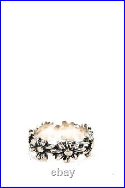 James Avery Womens Sterling Silver Floral Margarita Ring Size 3 2.7g