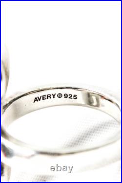 James Avery Womens Sterling Silver Hammered Double Swirl Ring Size 5.5 7.6g James Avery Womens Sterling Silver Hammered Double Swirl Ring Size 5.5 7.6g