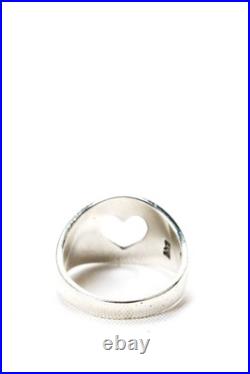 James Avery Womens Sterling Silver Heart Cutout Cigar Band Size 5.5 4g