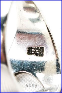 James Avery Womens Sterling Silver Heart Cutout Cigar Band Size 5.5 4g