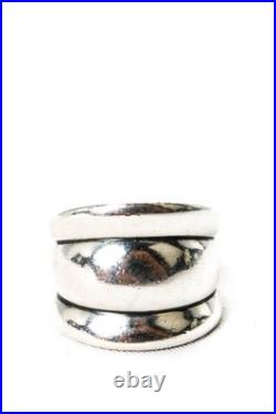 James Avery Womens Sterling Silver Triple Segment Dome Ring Size 5.75 11.7g
