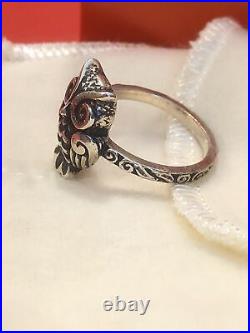 James Avery Woodland Owl Ring RARE RING RETIRED SIZE 10 WITH BOX