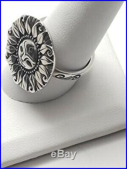 James Avery You Are My Sunshine Sun Ring. Retired. Rare. 925 Preowned Size 10