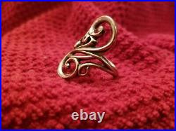 James Avery ring size 9 Electra silver retired design