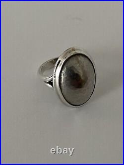James Avery sterling silver copper hammered dome ring size 7.5