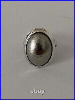 James Avery sterling silver copper hammered dome ring size 7.5