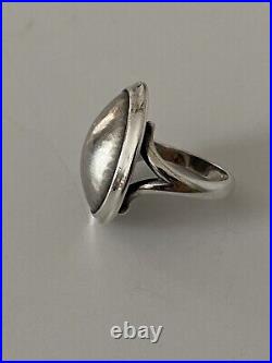 James Avery sterling silver copper hammered dome ring size 7.5