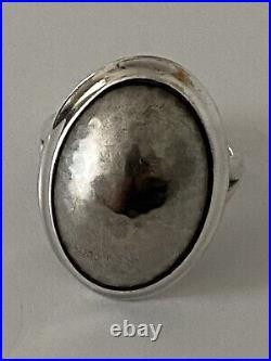 James Avery sterling silver copper hammered dome ring size 7.5