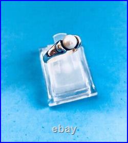 James Avery sterling silver scrolled pearl ring size 6.5 6 1/2 retired