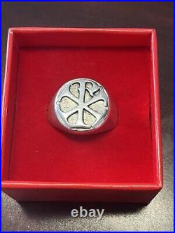 James Avery super rare men's Christian chi-rho signet ring