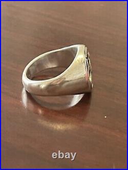 James Avery super rare men's Christian chi-rho signet ring