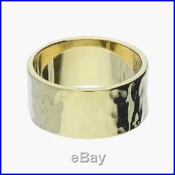 James avery / 14k gold mens reflection wedding band / ring 8.5
