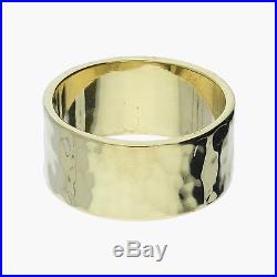 James avery / 14k gold mens reflection wedding band / ring 8.5