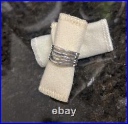 James avery Stacked Hammered Ring size 8.5