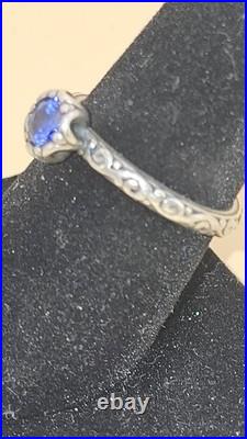 James avery cherished birthstone ring. Sterling Silver Lab Created Size 7.5