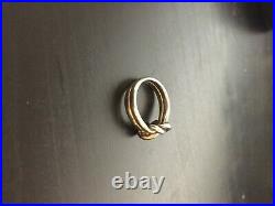 James avery original lovers knot 14k 925 gold silver ring