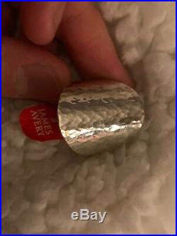 James avery retired hammered oval ring NWT BIN