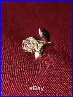 James avery retired large gold Rose Ring size 7.5 and 5.9 grams