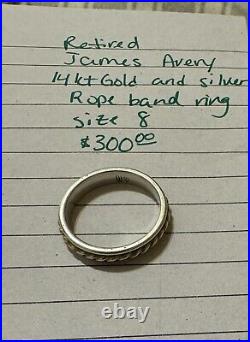 James avery ring size 8