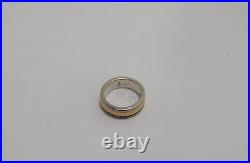 James avery simplicity band SILVER/14K GOLD SIZE 4.5