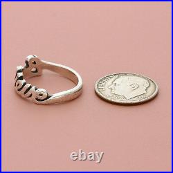 James avery sterling silver retired believe ring size 5.5