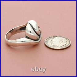 James avery sterling silver retired chunky swirl knot ring size 7