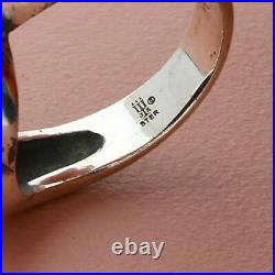James avery sterling silver retired chunky swirl knot ring size 7