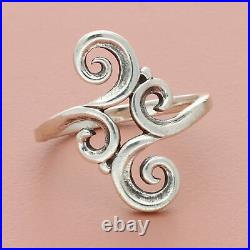 James avery sterling silver retired elongated scroll ring size 8.5