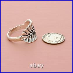 James avery sterling silver retired mimosa leaf ring size 9