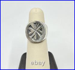James avery vintage chi rho retired ring size 7 in sterling silver