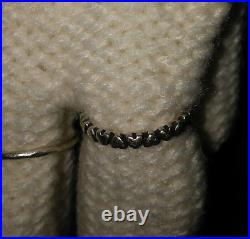 Lot 4 James Avery Stackable Rings Beaded Lots Of Love Textured Faith Size 6.5